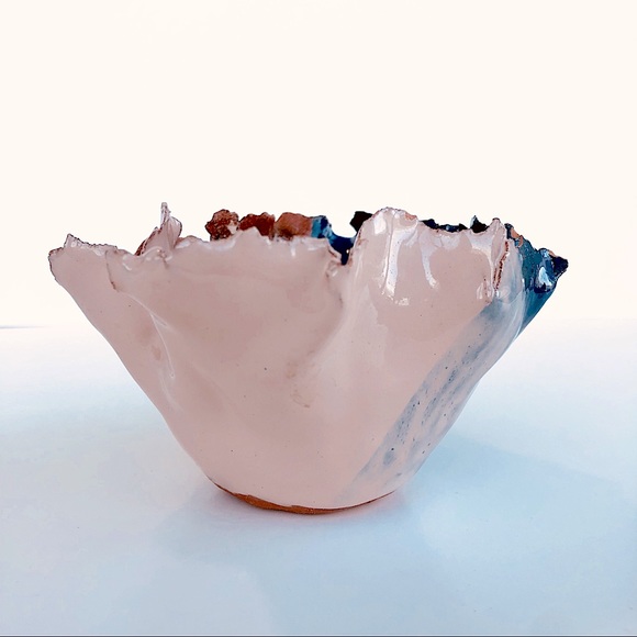 Handmade Glazed Ceramic Trinket Bowl / Dish - Picture 7 of 17